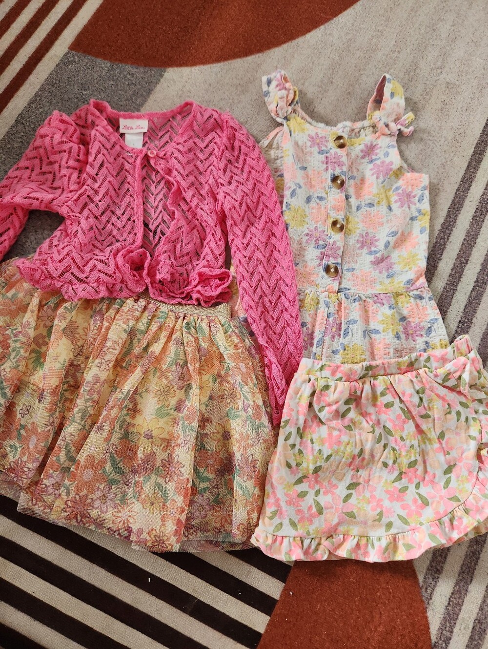 Girls Floral Spring Summer Outfit Set Little Lass and Kids Headquarters Sizes 5